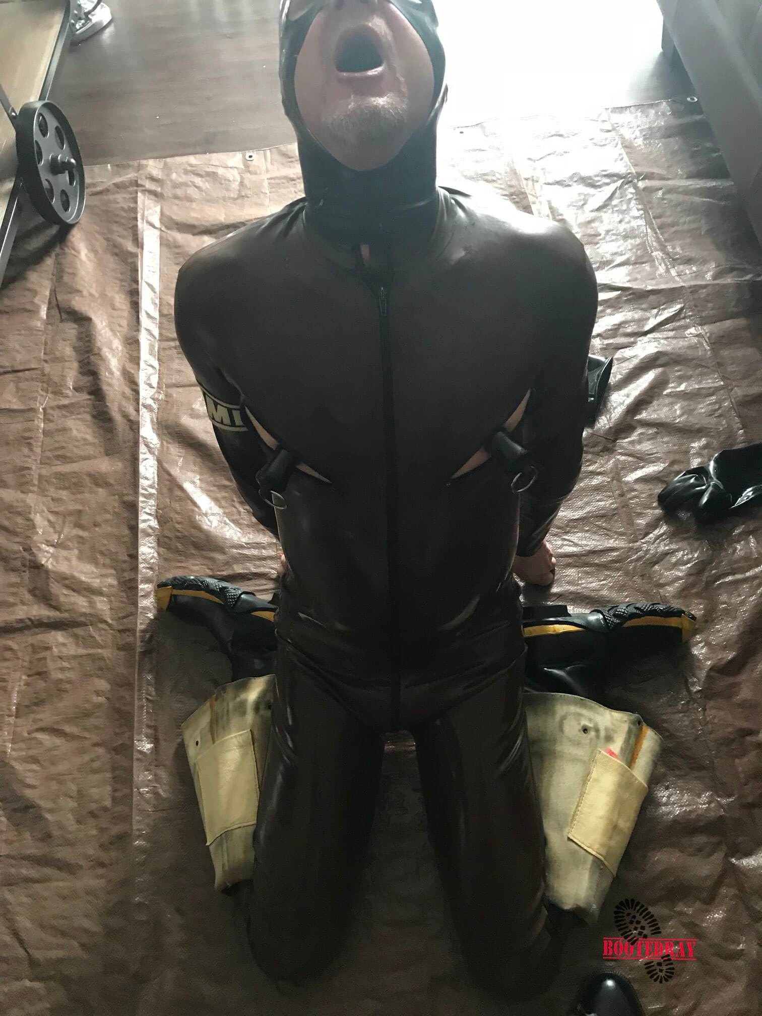 Brown Rubber Gimp BootedR